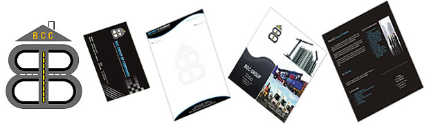 business card, letter head, brochure
