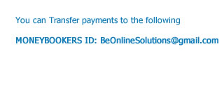 pay to BeOnline Solutions Via Moneybookers